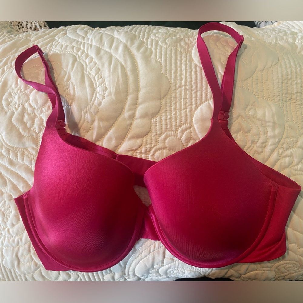 GAP Pink Seamless Bra with Adjustable Straps